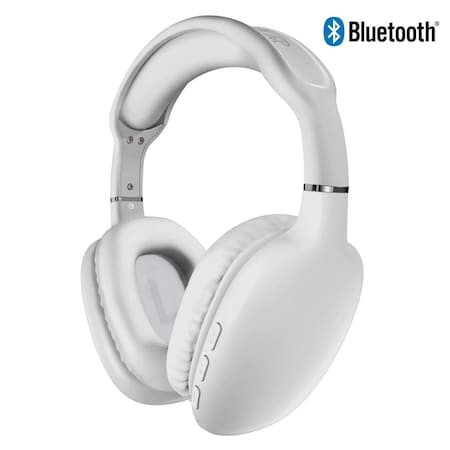 Hypercel HyperGear VIBE Wireless Bluetooth Headphones w/ Extended Battery Life  White 15613-HYP